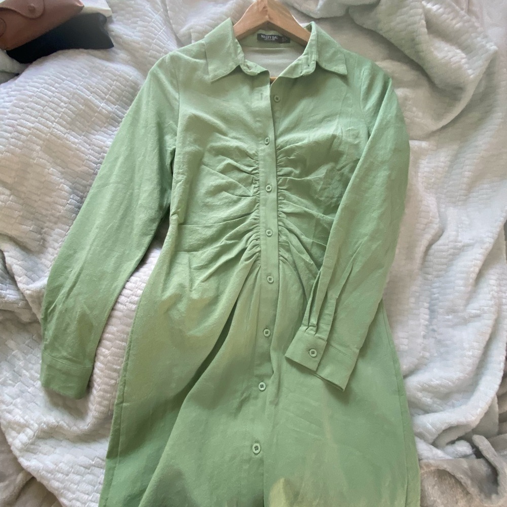 Sage nasty gal short dress never worn